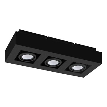 Eglo 31064 - LED bodové svietidlo MENDOZA 3xLED/4,7W/230V 3000K čierna