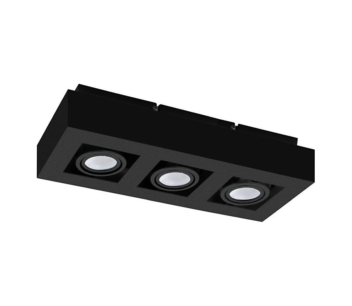 Eglo 31064 - LED bodové svietidlo MENDOZA 3xLED/4,7W/230V 3000K čierna 31064