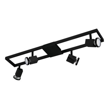 Eglo 31072 - LED bodové svietidlo ZERACO 4xGU10/4,5W/230V čierna