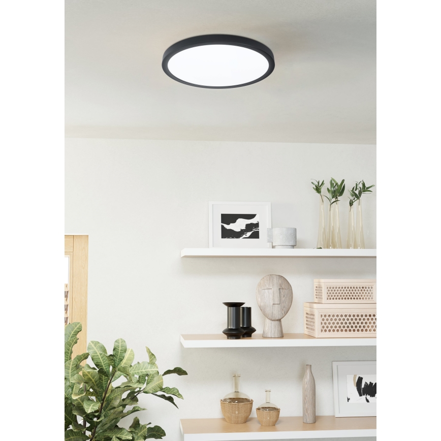 Eglo 31378 - LED Stmievateľné kúpeľňové stropné svietidlo ARGOLIS-Z LED/19,5W/230V 2700-6500K IP44 čierna