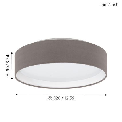 Eglo - Stropné svietidlo LED/11W/230V