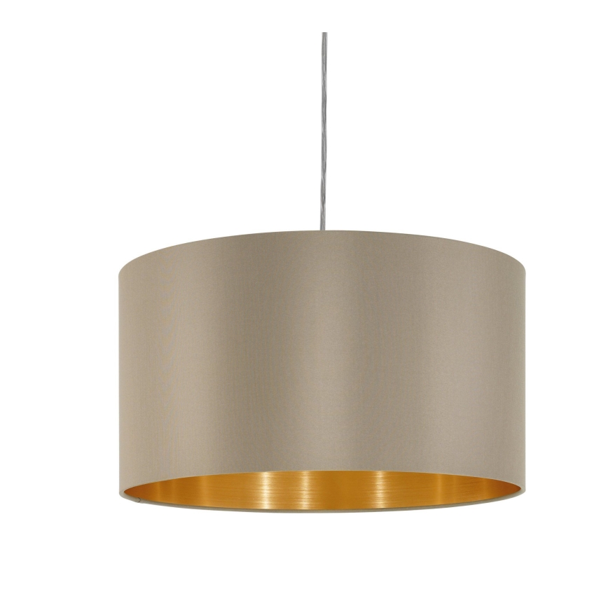 Eglo - Luster na lanku 1xE27/60W/230V taupe
