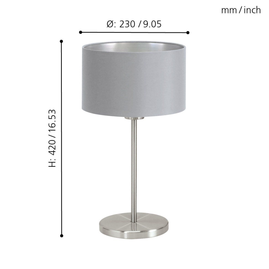 Eglo - Stolná lampa 1xE27/60W/230V