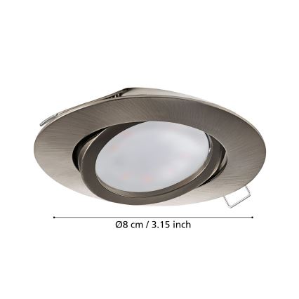 Eglo - SADA 3x LED Podhľadové svietidlo TEDO 3xGU10-LED/5W/230V