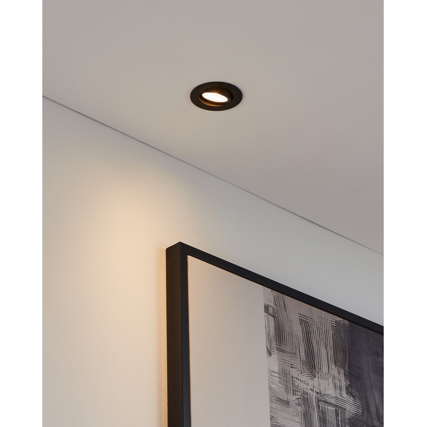 Eglo 31695 - LED RGBW Stmievateľné podhľadové svietidlo SALICETO-Z LED/4,7W/230V 2700-6500K čierna