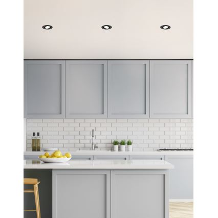 Eglo 31695 - LED RGBW Stmievateľné podhľadové svietidlo SALICETO-Z LED/4,7W/230V 2700-6500K čierna