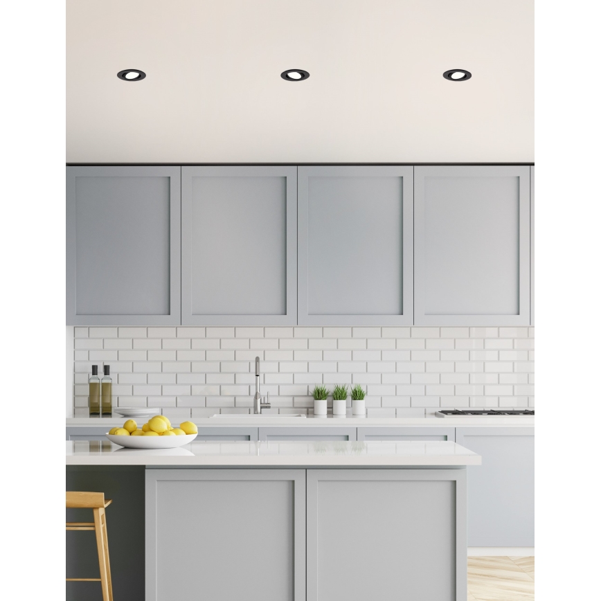 Eglo 31695 - LED RGBW Stmievateľné podhľadové svietidlo SALICETO-Z LED/4,7W/230V 2700-6500K čierna