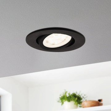 Eglo 31695 - LED RGBW Stmievateľné podhľadové svietidlo SALICETO-Z LED/4,7W/230V 2700-6500K čierna