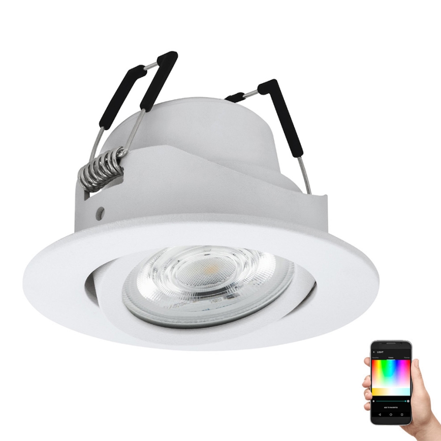Eglo 31696 - LED RGBW Stmievateľné podhľadové svietidlo SALICETO-Z LED/4,7W/230V 2700-6500K biela