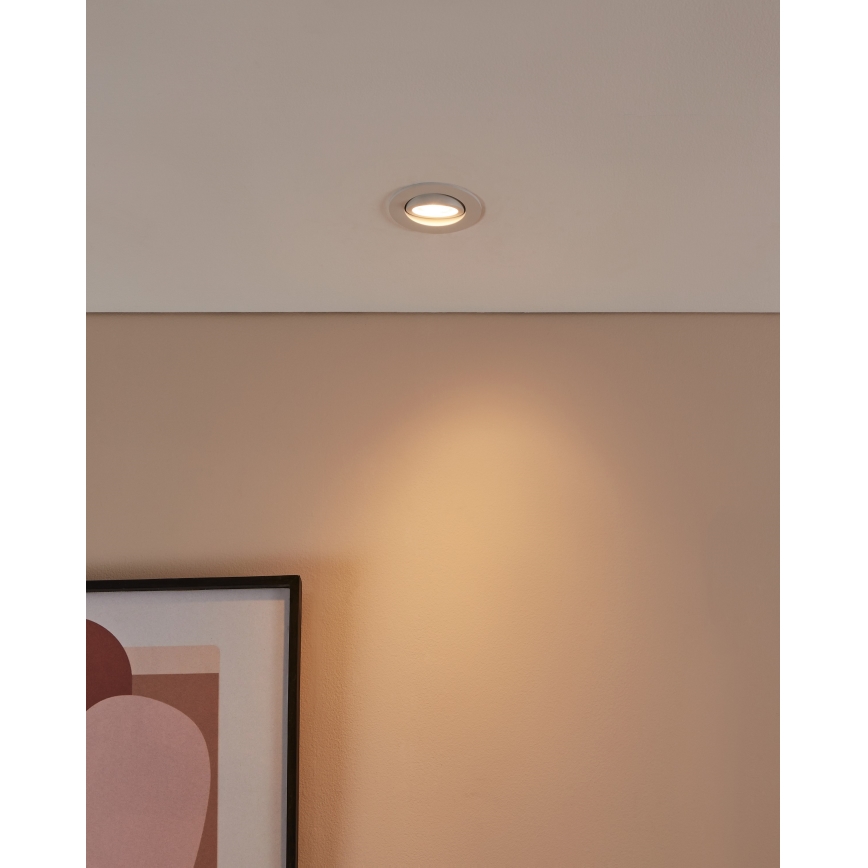 Eglo 31696 - LED RGBW Stmievateľné podhľadové svietidlo SALICETO-Z LED/4,7W/230V 2700-6500K biela