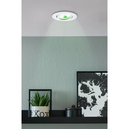 Eglo 31696 - LED RGBW Stmievateľné podhľadové svietidlo SALICETO-Z LED/4,7W/230V 2700-6500K biela
