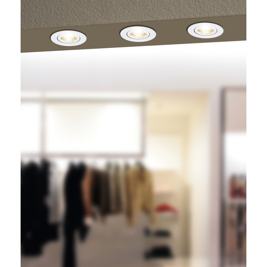 Eglo 31696 - LED RGBW Stmievateľné podhľadové svietidlo SALICETO-Z LED/4,7W/230V 2700-6500K biela