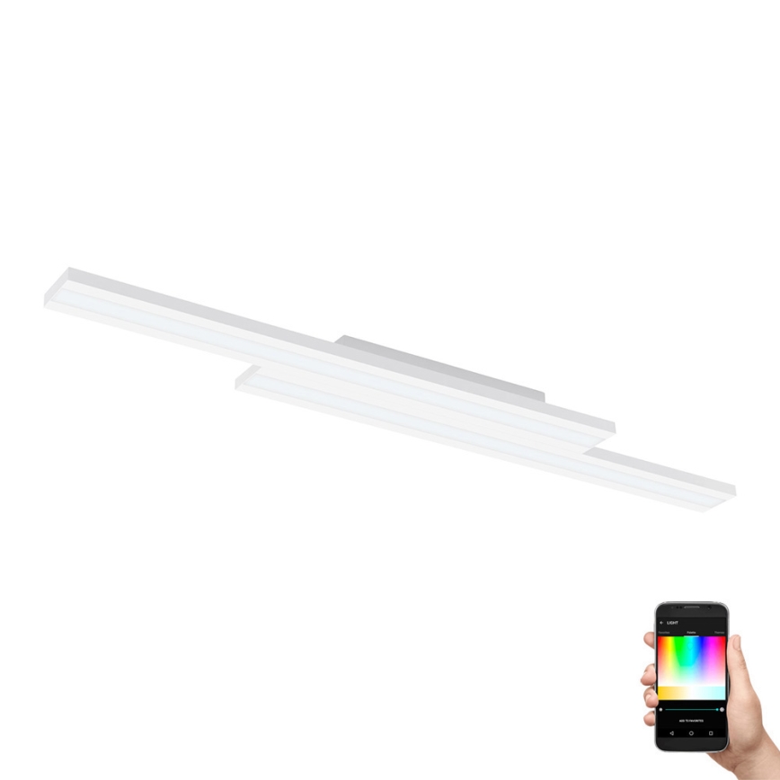 Eglo 31713 - LED RGBW Stmievateľné stropné svietidlo SALITERAS-Z LED/20,4W/230V 2700-6500K biela