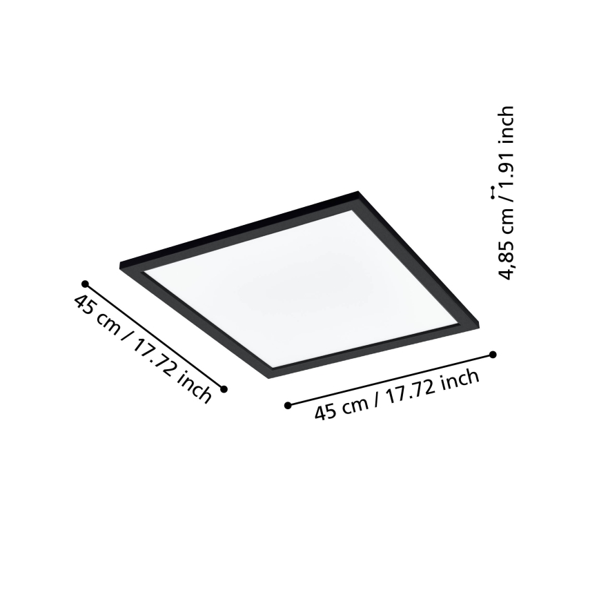 Eglo 31724 - LED Stmievateľné stropné svietidlo SALOBRENA-Z LED/21,5W/230V 2700-6500K čierna