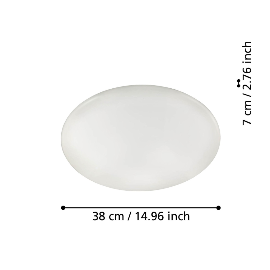 Eglo 31737 - LED Stmievateľné stropné svietidlo TOTARI-Z LED/19,2W/230V 2700-6500K biela