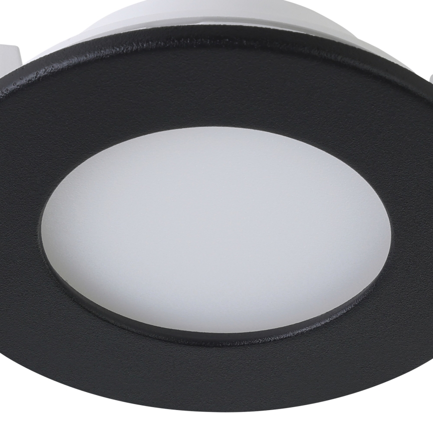 Eglo 31743 - SADA 3x stmievateľných LED podhľadových kúpeľňových svietidiel FUEVA-Z 1xLED/2,8W/230V 2700-6500 IP44 čierne pr. 8,5 cm