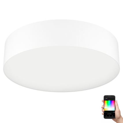 Eglo 31766 - LED RGBW stmievateľné stropné svietidlo ROMAO-Z LED/35W/230V 2700-6500K priemer 57 cm biela