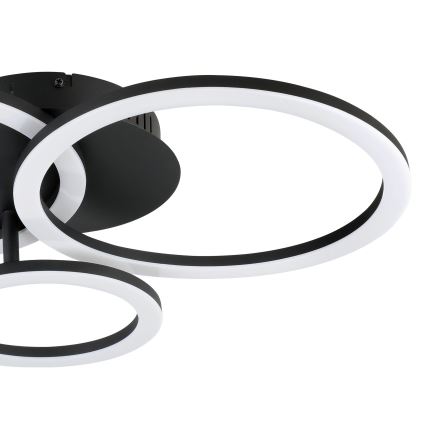 Eglo 31771 - LED Stmievateľné stropné svietidlo PARRAPOS-Z LED/33W/230V 3000-6500K čierna