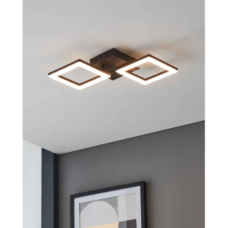 Eglo 31773 - LED Stmievateľné stropné svietidlo PARANDAY-Z LED/15,5W/230V 3000-6500K čierna