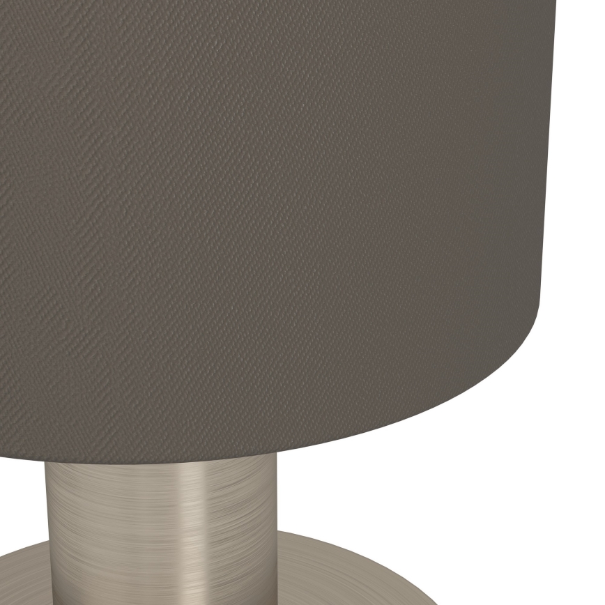 Eglo - Stolová lampa 1xE14/40W/230V hnedá/matný chróm