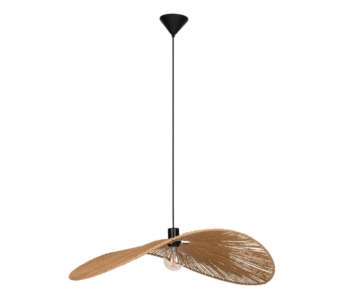 Eglo 31992 - Závesný luster na lanku SIRUELA 1xE27/42W/230V 80 cm hnedá/čierna 31992