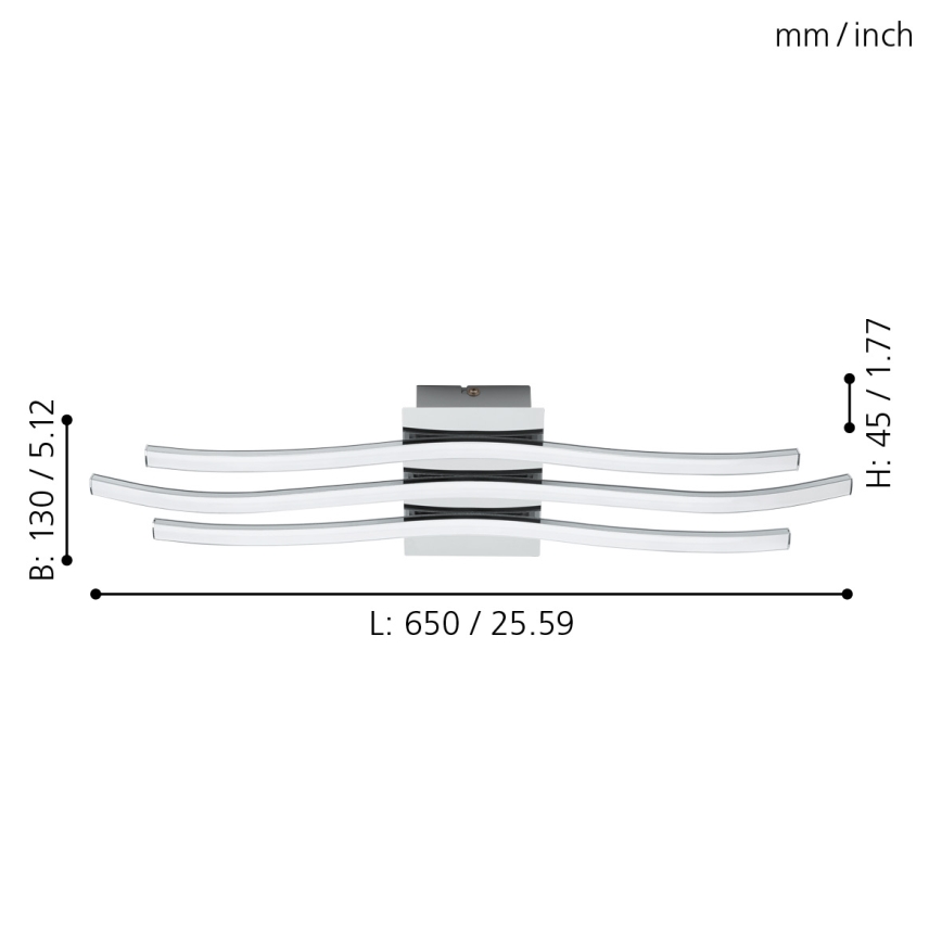 Eglo - LED stropné svietidlo LED/26W/230V