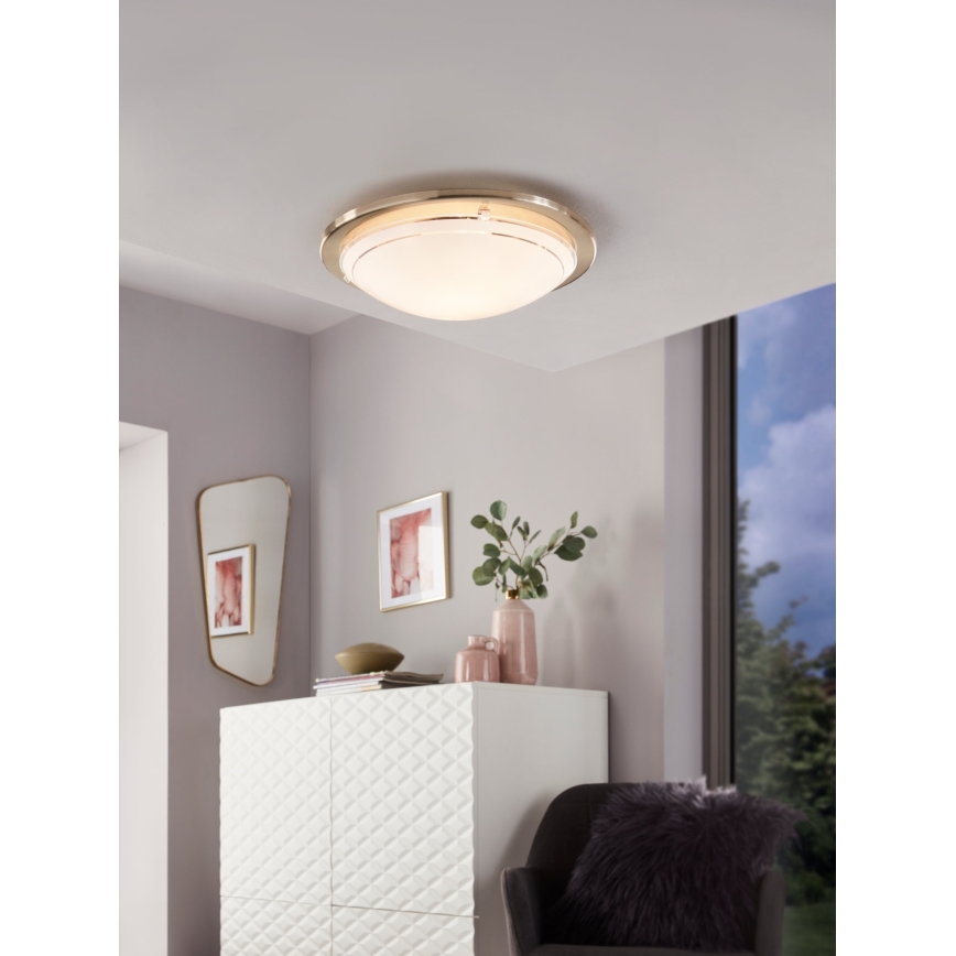 Eglo 32094 - LED Stropné svietidlo PLANET LED/11W/230V 3000K matný chróm