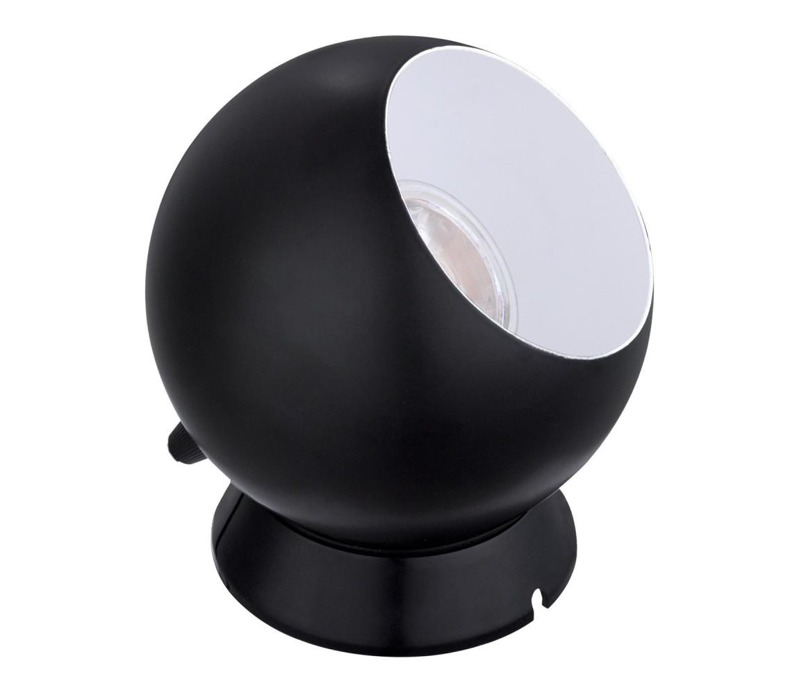 Eglo 32095 - LED stolná lampa PETTO 1xGU10/2,8W/230V čierna 32095