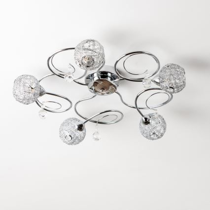 Eglo 32103 - LED prisadený luster VELAGO 5xG9/33W/230V lesklý chróm