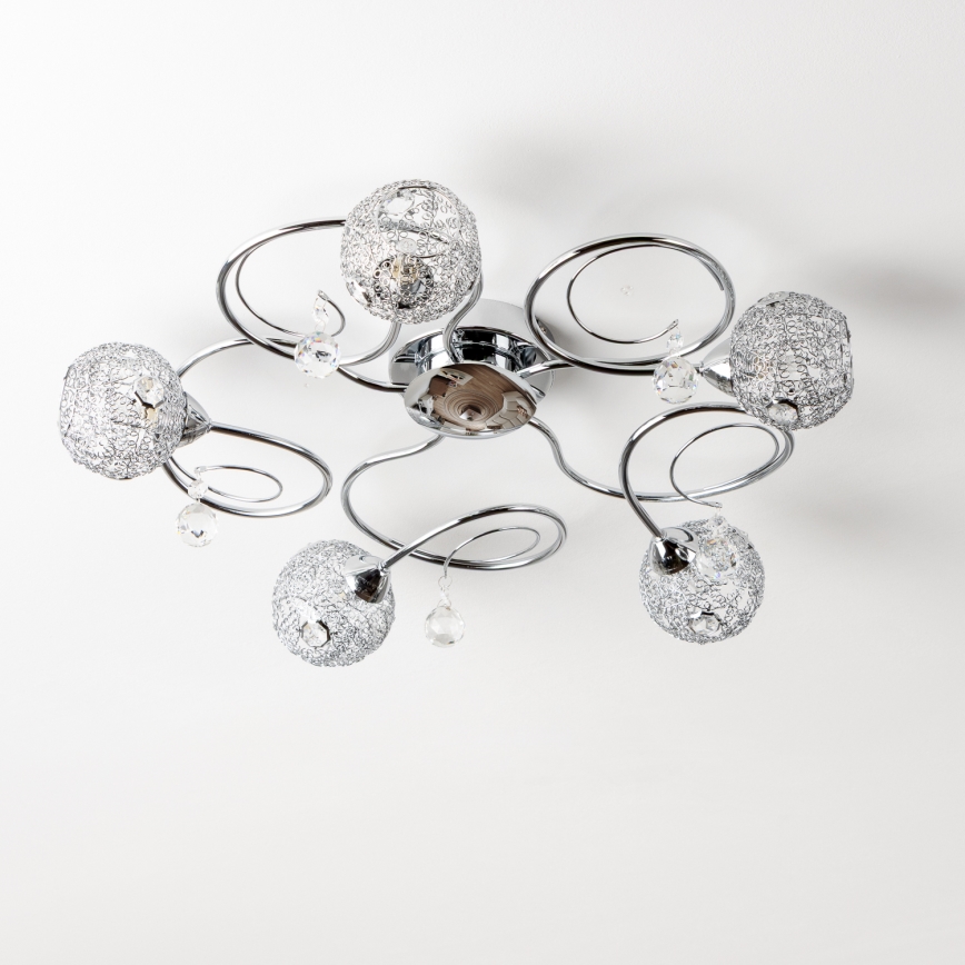 Eglo 32103 - LED prisadený luster VELAGO 5xG9/33W/230V lesklý chróm