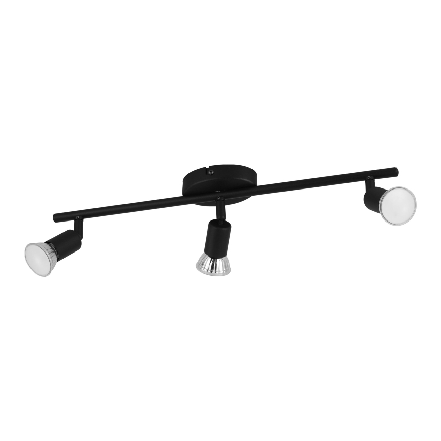 Eglo - LED Bodové svietidlo 3xGU10/2,8W/230V 3000K čierna