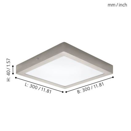 Eglo 32446 - LED Stropné svietidlo FUEVA 1 LED/24W/230V