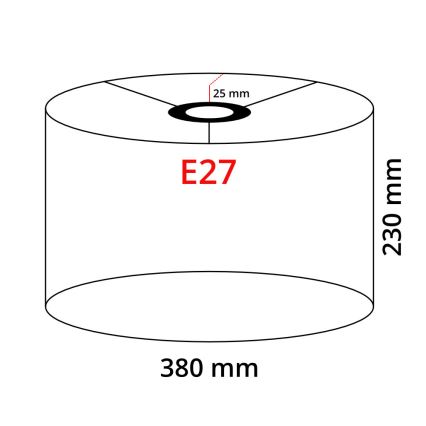 Eglo 32484 - Univerzálne tienidlo TUNJA E27 pr. 38 cm šedá