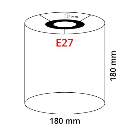 Eglo 32495 - Univerzálne tienidlo TUNJA E27 pr. 18 cm šedá