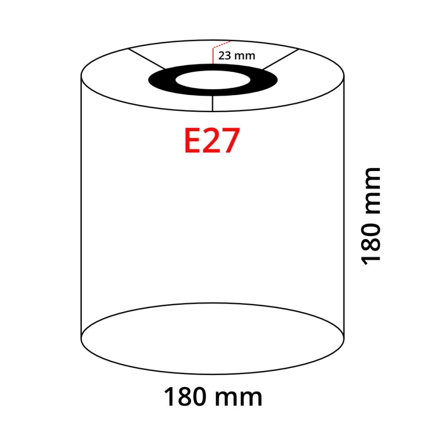 Eglo 32495 - Univerzálne tienidlo TUNJA E27 pr. 18 cm šedá