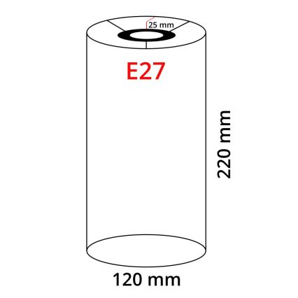 Eglo 32502 - Univerzálne tienidlo TUNJA E27, priemer 12 cm, hnedé