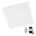 Eglo 32546 - LED RGBW Stmievateľné stropné svietidlo SALOBRENA-C LED/16W/230V 2700-6500K 30x30 cm biela