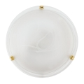 Eglo 32601 - LED stropné svietidlo SALOME LED/11W/230V priemer 30 cm zlaté / alabastrové sklo