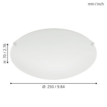 Eglo 32602 - LED stropné svietidlo MARS LED/11W/230V priemer 25 cm