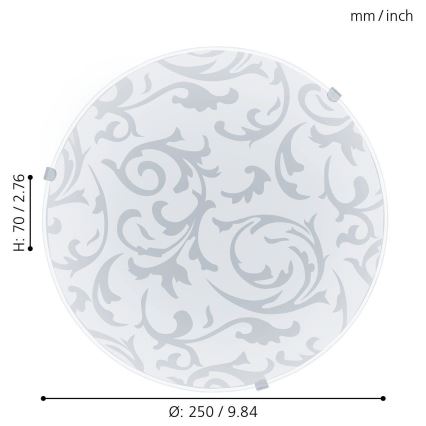 Eglo 32606 - LED stropné svietidlo MARS LED/11W/230V pr. 25 cm