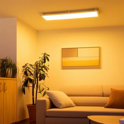 Eglo 32734 - LED RGBW stmievateľný prisadený 2v1 SALOBRENA-C LED/34W/230V biela + diaľkové ovládanie