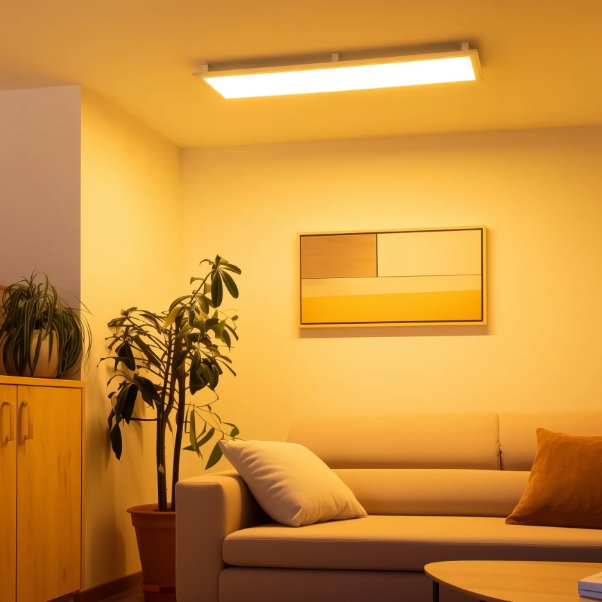 Eglo 32734 - LED RGBW stmievateľný prisadený 2v1 SALOBRENA-C LED/34W/230V biela + diaľkové ovládanie