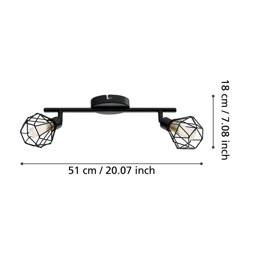 Eglo - LED Bodové svietidlo 2xG9/3W/230V