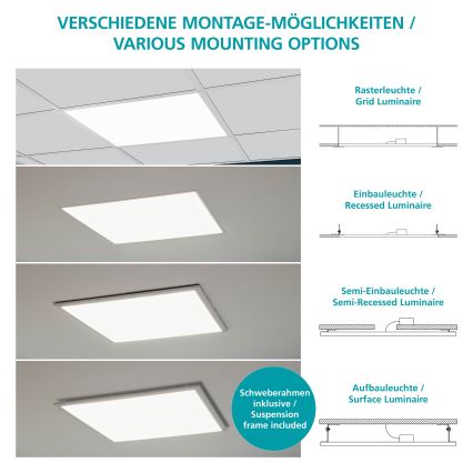 Eglo - LED Prisadený panel SALOBRENA LED/33W/230V