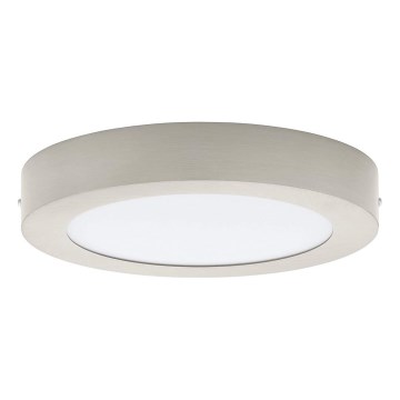 Eglo 32816 - LED stmievateľné stropné svietidlo FUEVA LED/17W/230V 3000-6500K pr. 22,5 cm matný chróm + diaľkové ovládanie