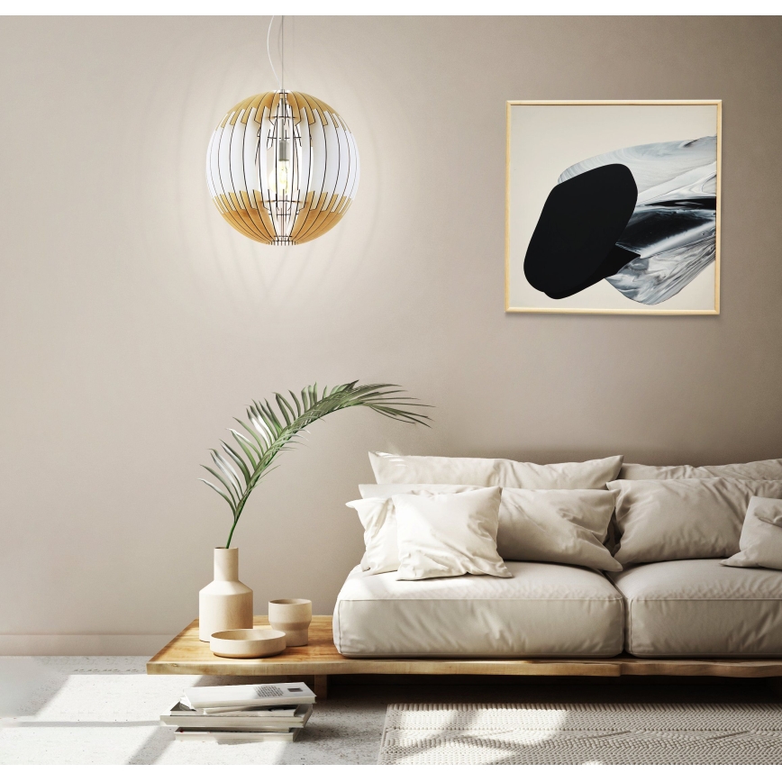 Eglo 32847 - Závesný luster OLMERO na lanku 1xE27/60W/230V