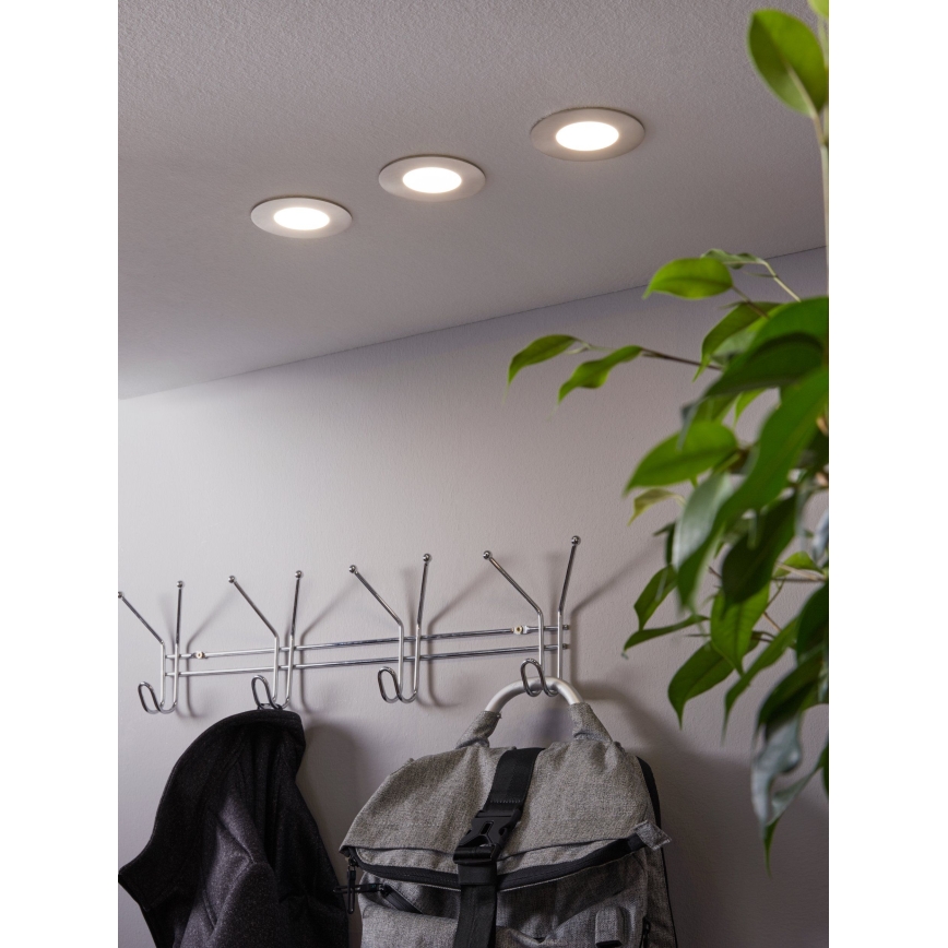 Eglo - SADA 3x LED RGB Stmievateľné podhľadové svietidlo FUEVA-C 1xLED/3W/230V