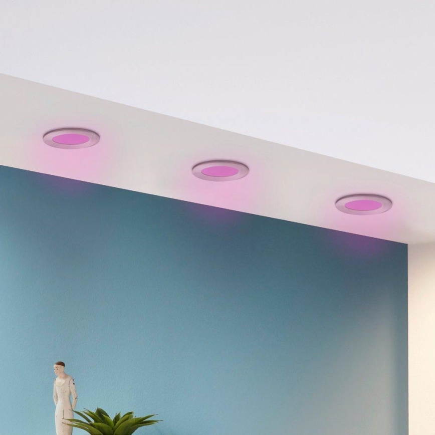 Eglo - SADA 3x LED RGB Stmievateľné podhľadové svietidlo FUEVA-C 1xLED/3W/230V