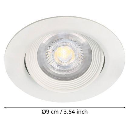 Eglo - SADA 3x Podhľadové svietidlo SARTIANO 1xLED/5W/230V