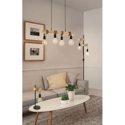 Eglo - Stojacia lampa TOWNSHEND 2xE27/10W/230V